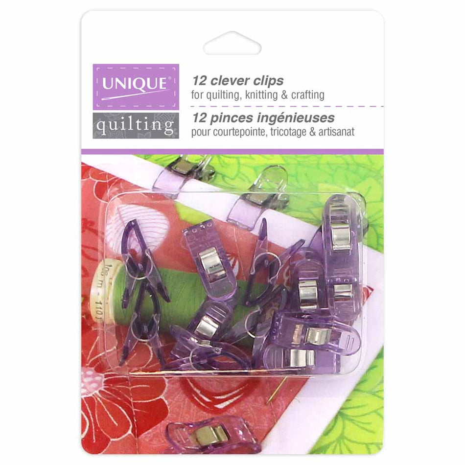 UNIQUE QUILTING Clever Clips Small - 12 pcs