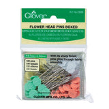 Clover Flower Head Pins in different sizes