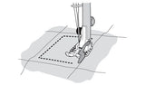 Husqvarna Viking Clear 1/4”Piecing Foot with or without guide