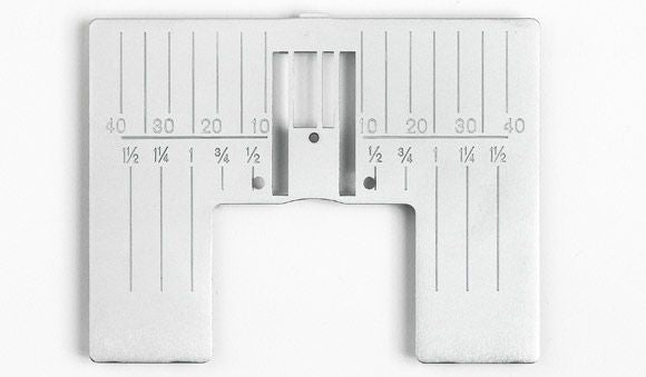 Husqvarna Viking Straight Stitch Plate with Inch Markings