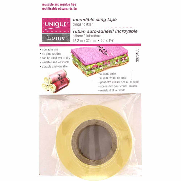 UNIQUE HOME Incredible Cling Tape - 32mm x 15.2m (11⁄4″ x 50')