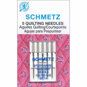 Schmetz Quilting Needles Assorted Sizes in Regular and Chrome