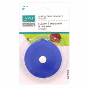 UNIQUE SEWING Spring Mechanism Retractable Tape Measure - 150cm (60″)