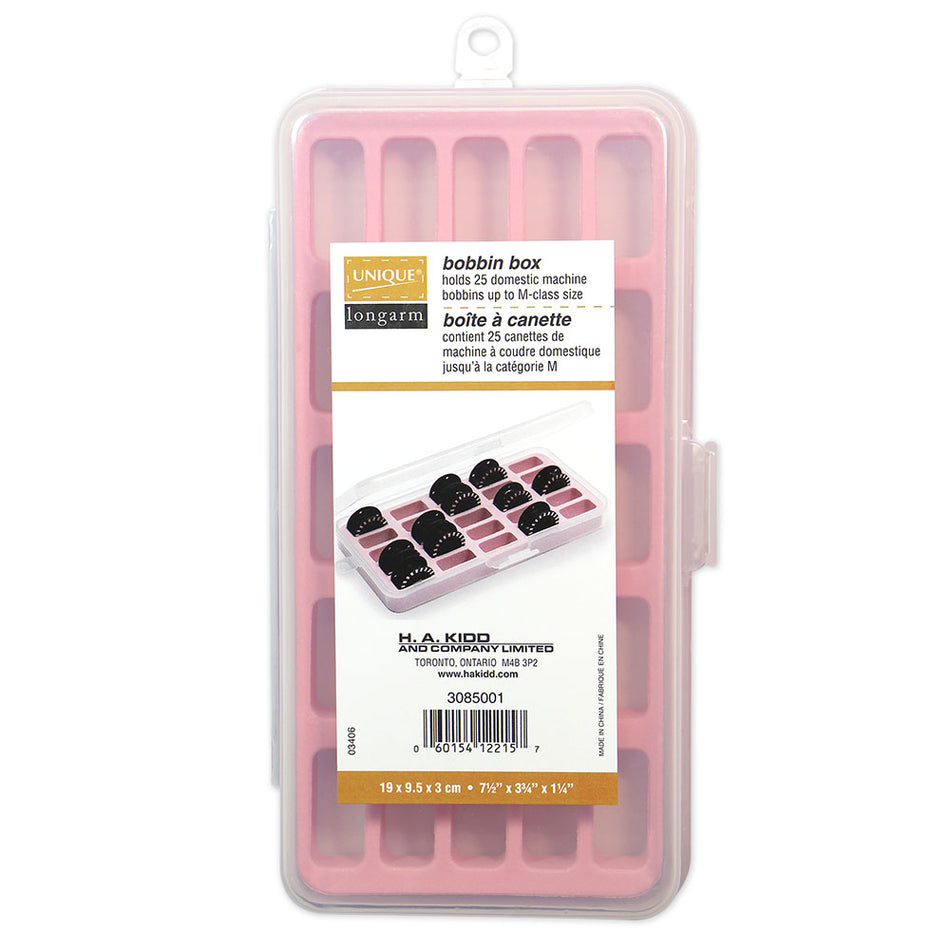 UNIQUE LONGARM Bobbin Box - holds 25 large bobbins